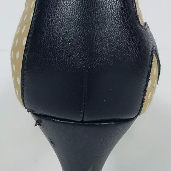 Rare 2013 TUK Tan Kitten Kitty Cat Heels Pumps Size 9 Meow Cat Anti Pop Shoes - Picture 11 of 14